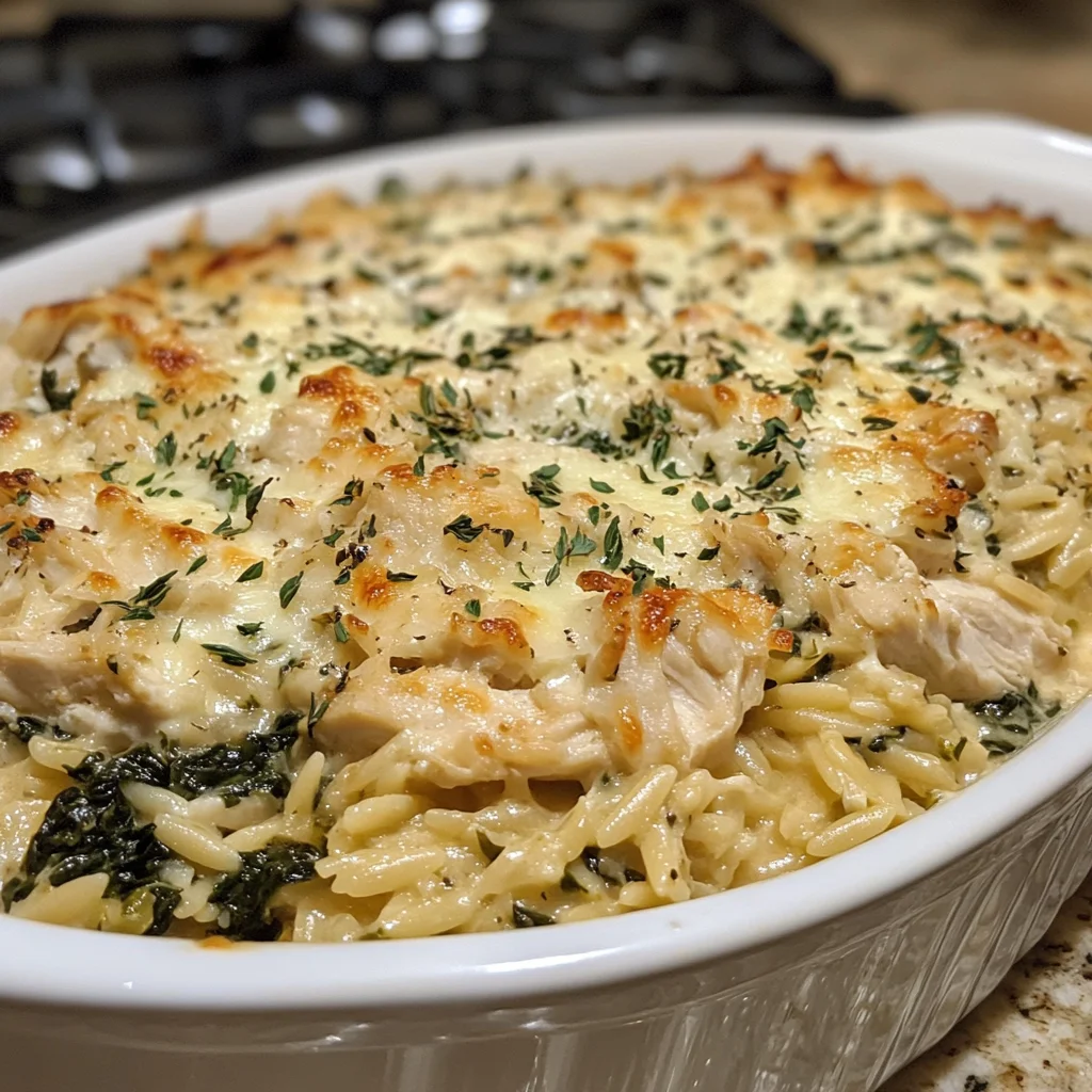 Chicken and Orzo Casserole