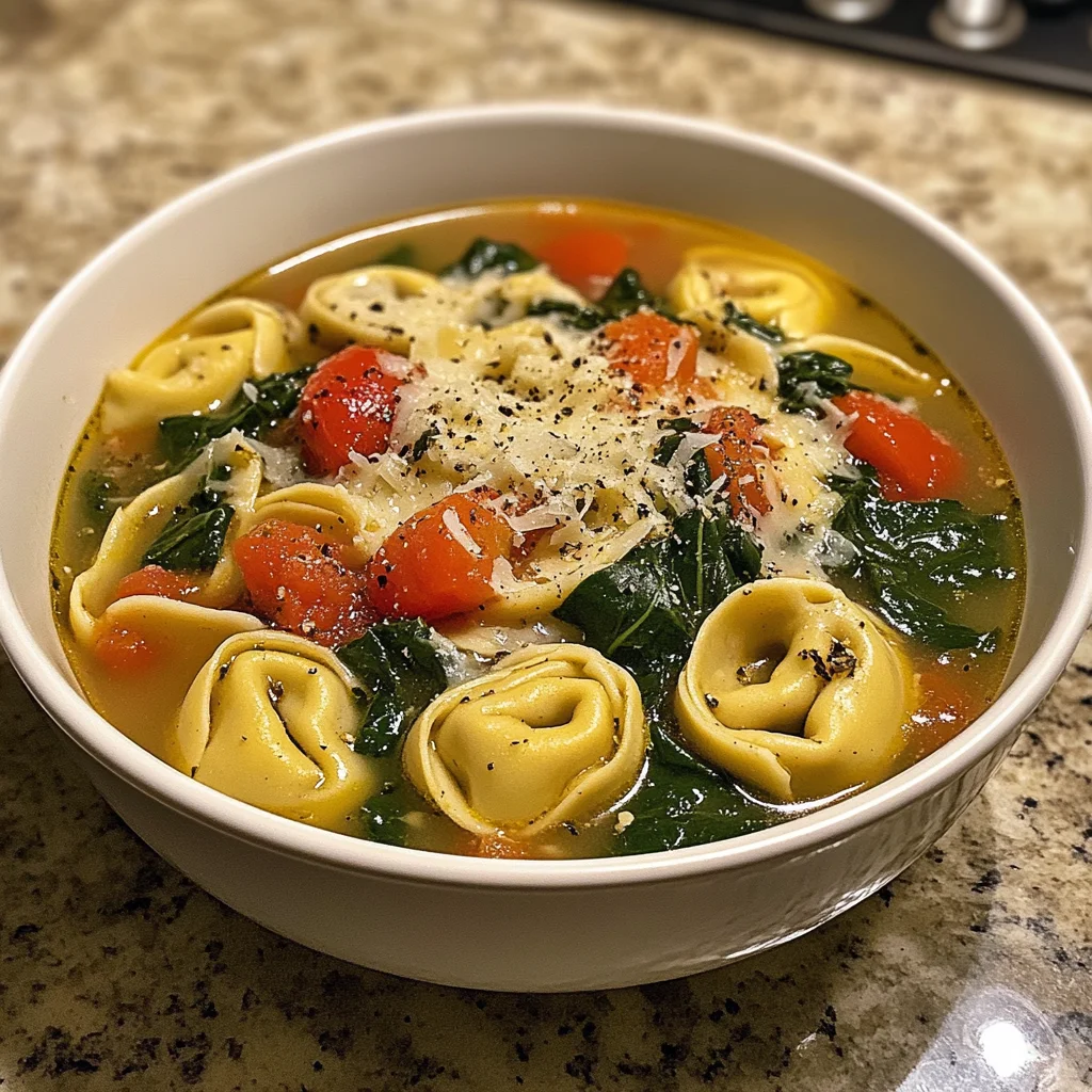 Spinach Tortellini Soup