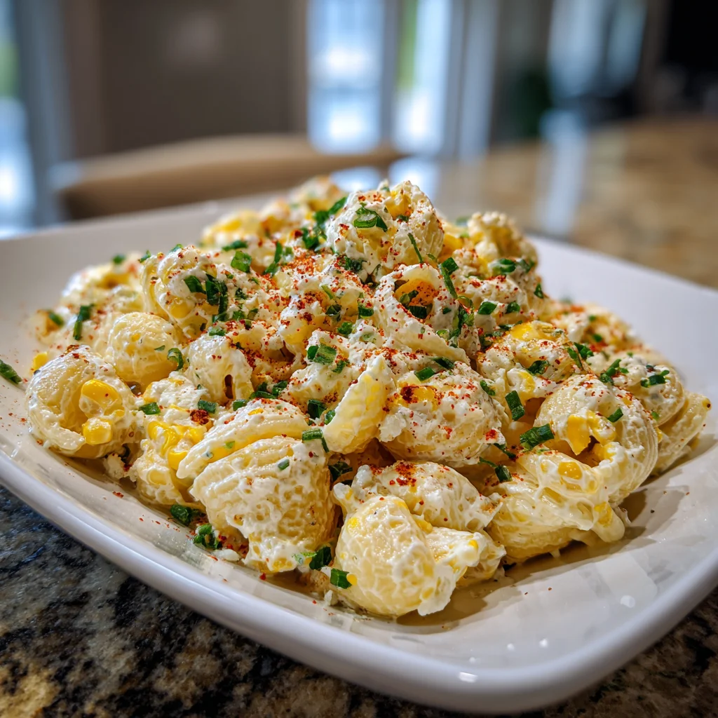 Creamy Street Corn Pasta Salad