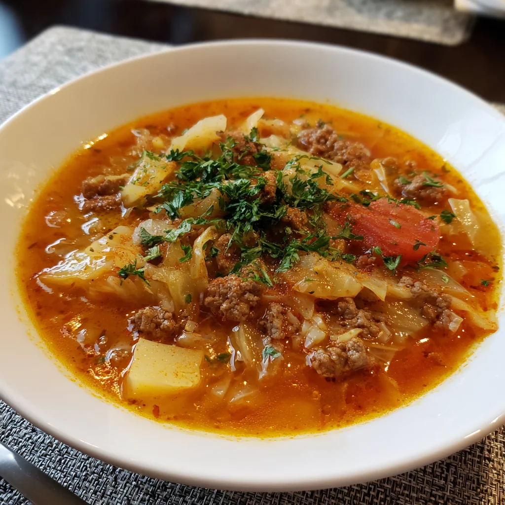 Polish Cabbage Roll Soup
