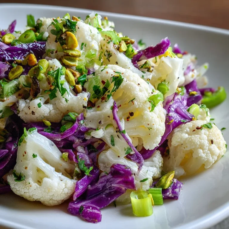 Raw Cauliflower Salad