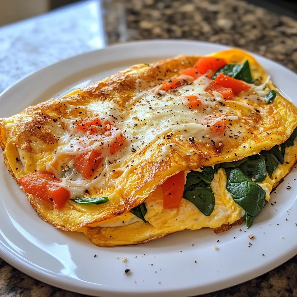 Cheese and Veggie Omelette