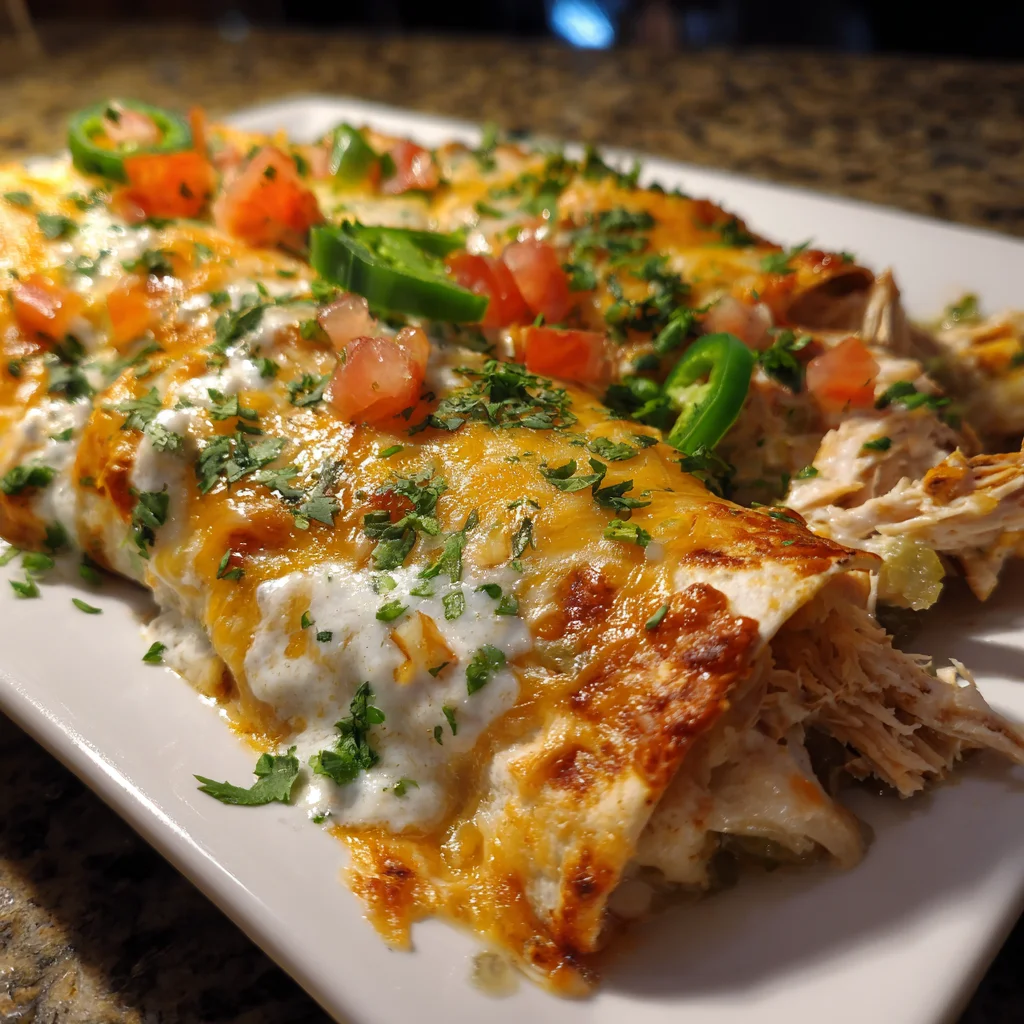 White Chicken Enchiladas Recipe