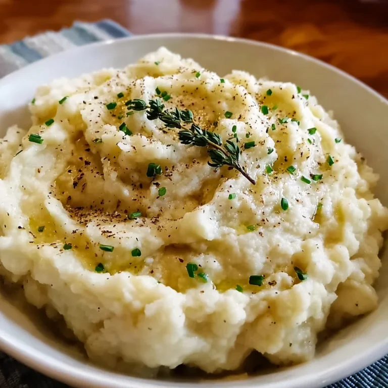 Creamy Mashed Cauliflower – A Velvety, Low-Carb Side Dish!