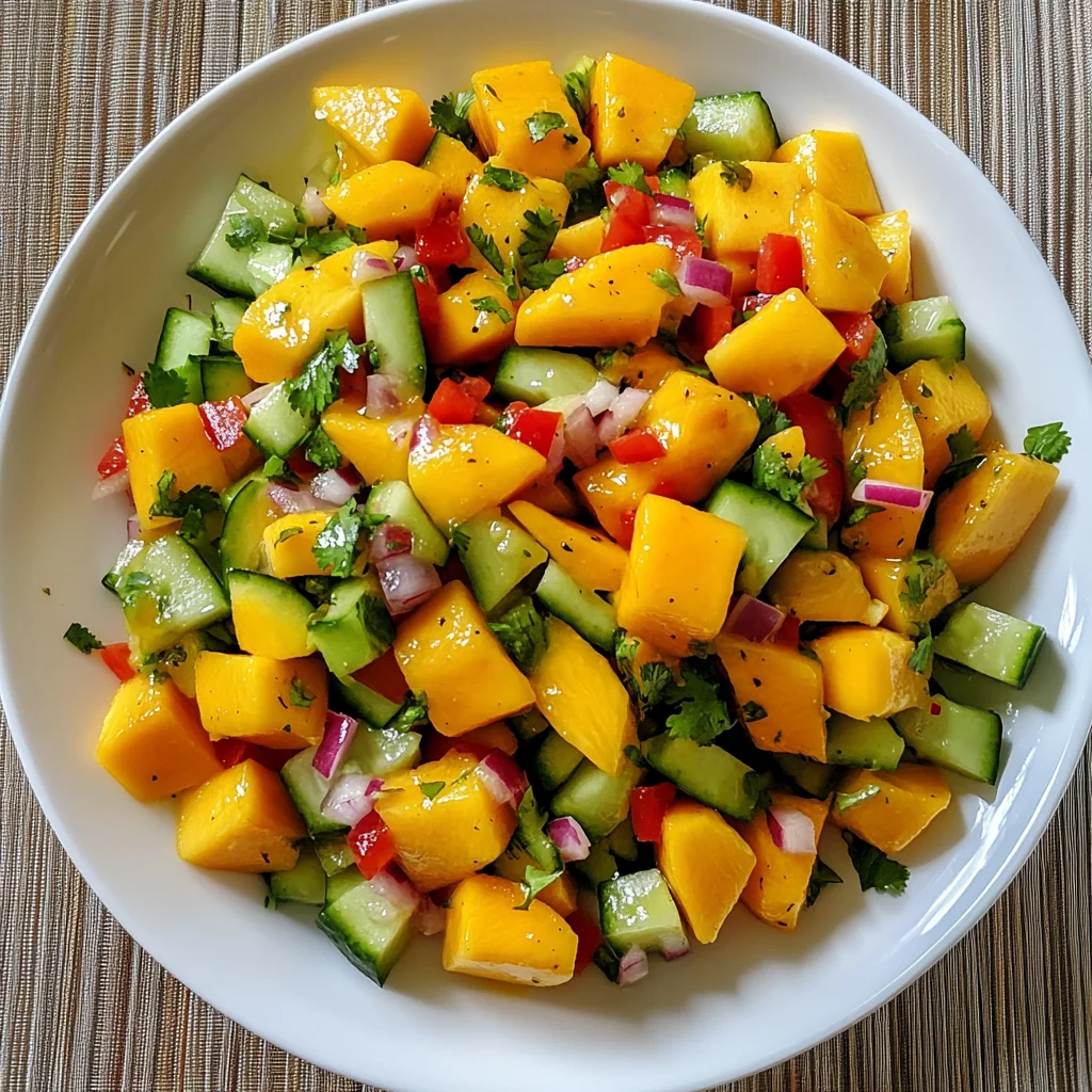Refreshing Mango Cucumber Salad