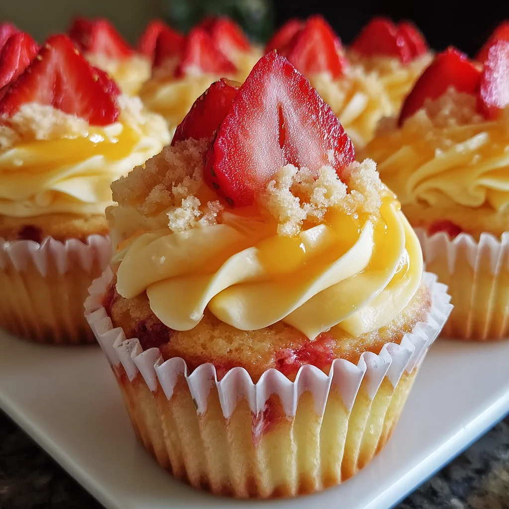Strawberry Mango Cupcakes