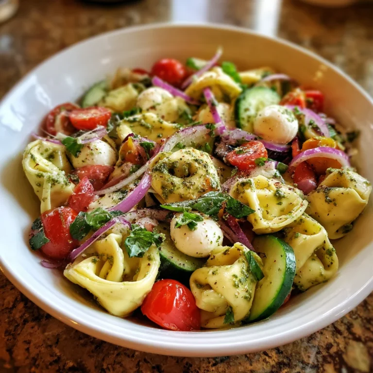 Pesto Tortellini Salad | Fresh, Cheesy & Bursting with Summer Flavor!