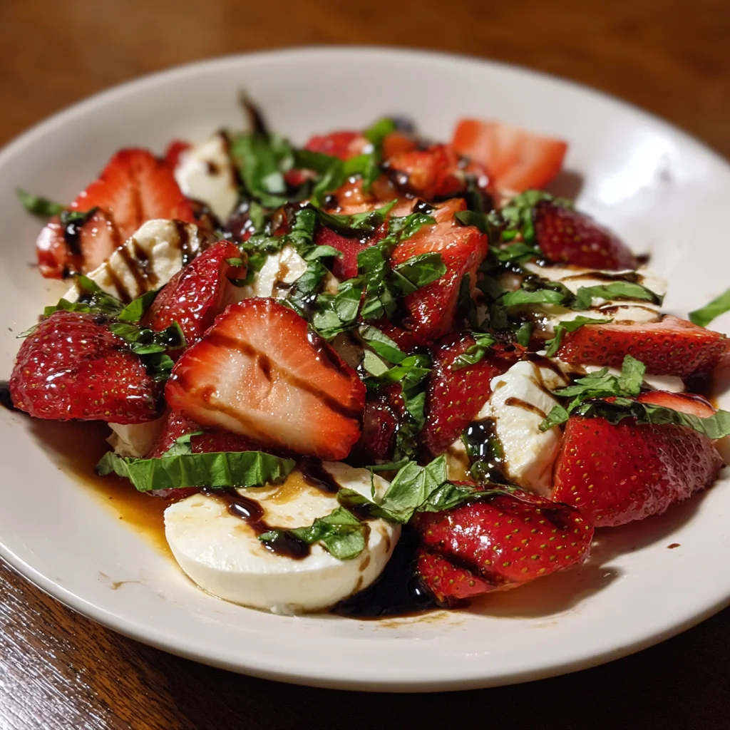 Balsamic Strawberry Caprese Salad