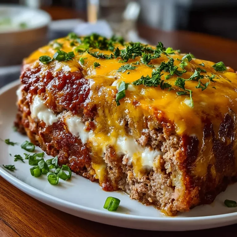 Loaded Potato Meatloaf | Hearty, Cheesy & Full of Comfort Food Flavor