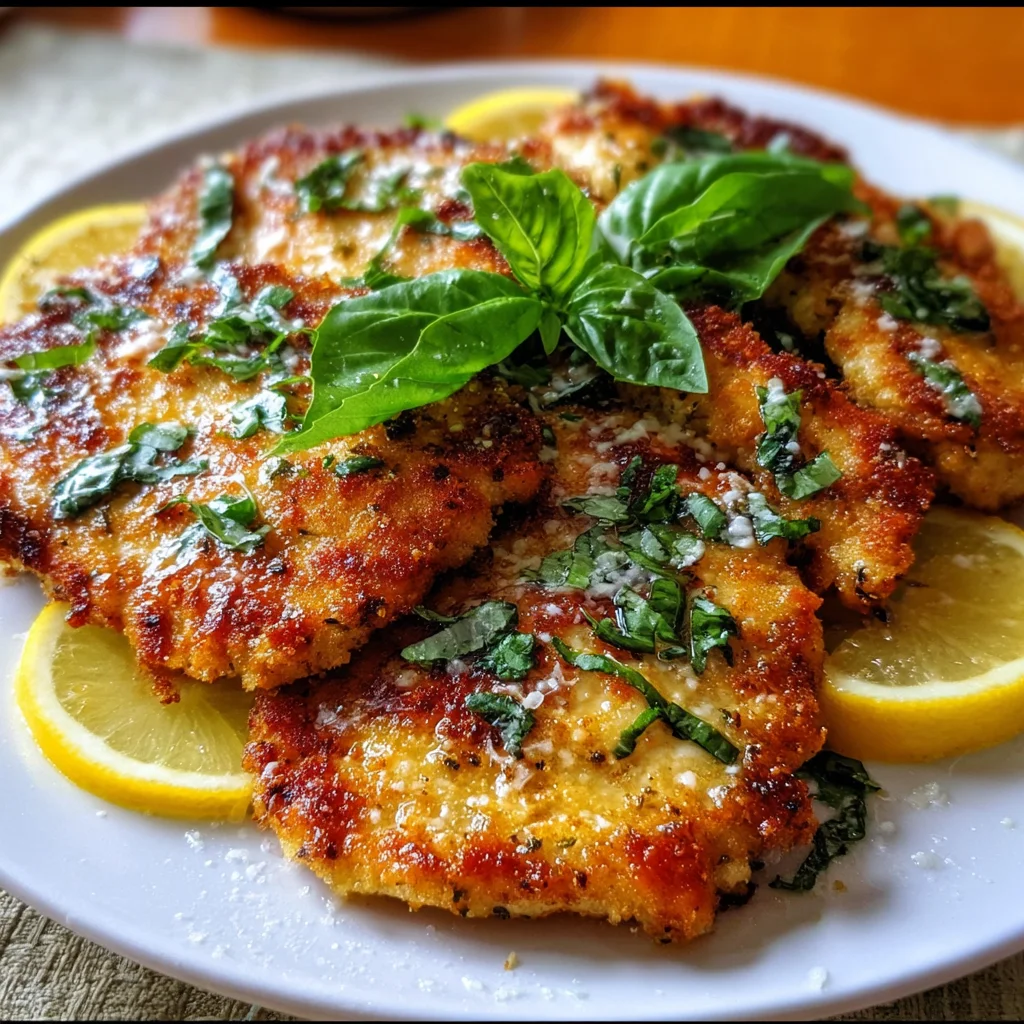 Italian Basil Chicken Cutlets | Crispy, Juicy & Full of Fresh Herb Flavor!
