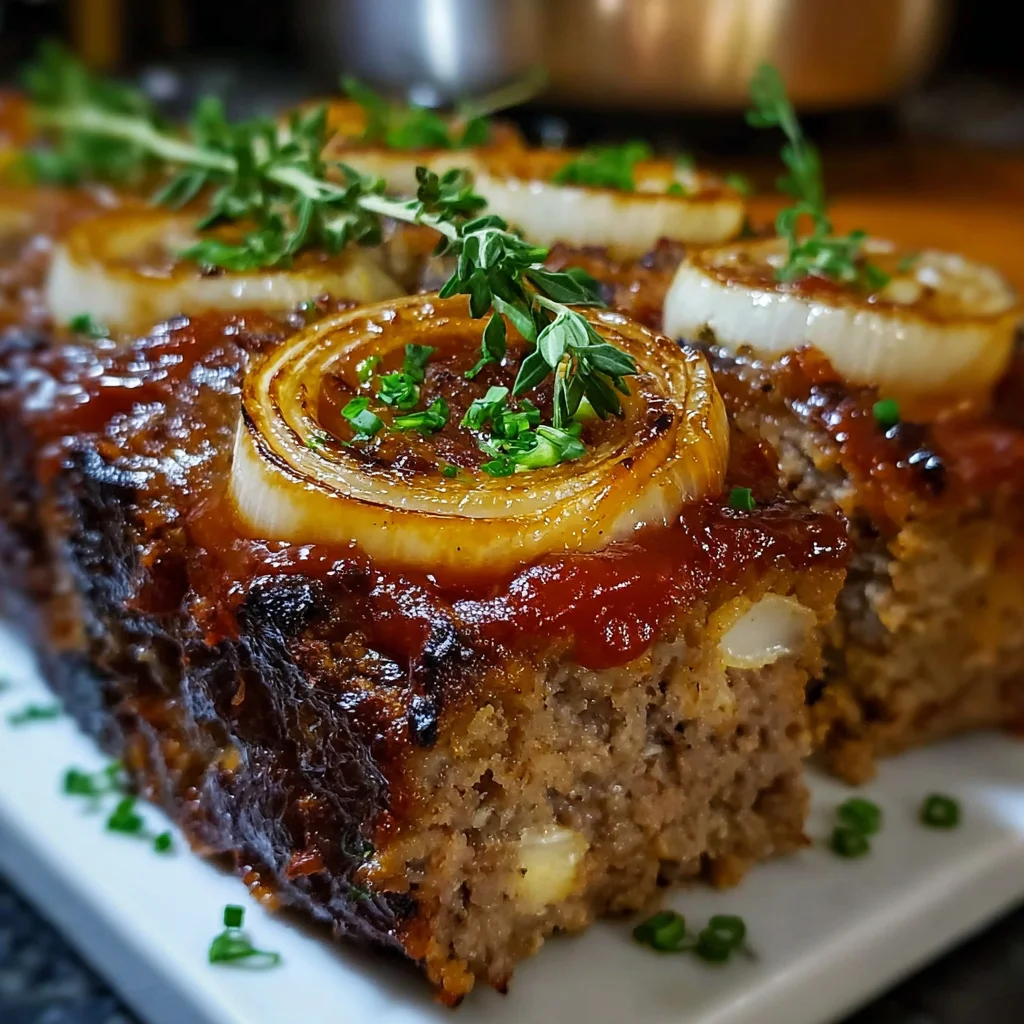 French Onion Meatloaf | Savory, Cheesy & Packed with Comfort Food Flavor!