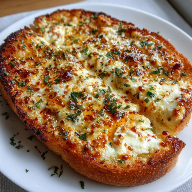 Hot Honey Garlic Bread Pizza – Crispy, Cheesy, and Sweet-Heat Delicious!