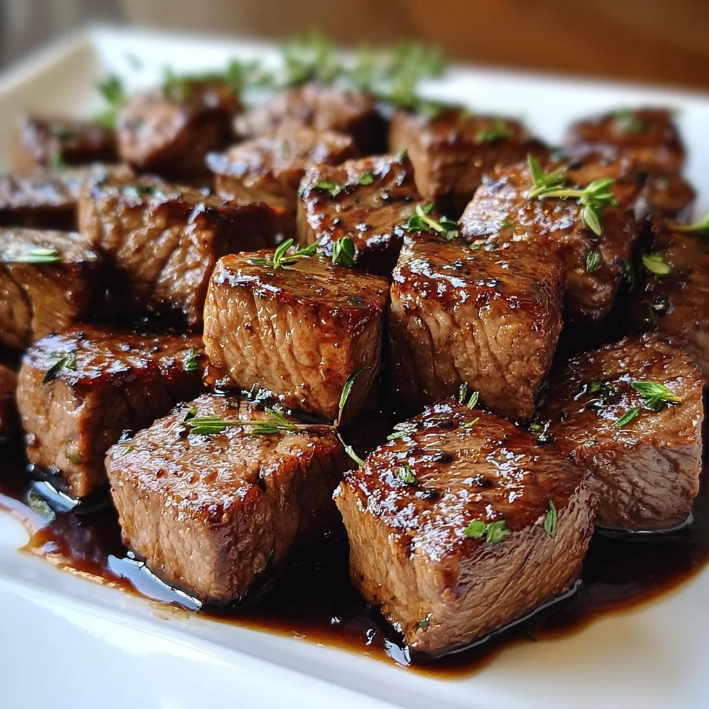 Maple Balsamic Glazed Steak Bites – Juicy, Sweet & Seriously Satisfying!