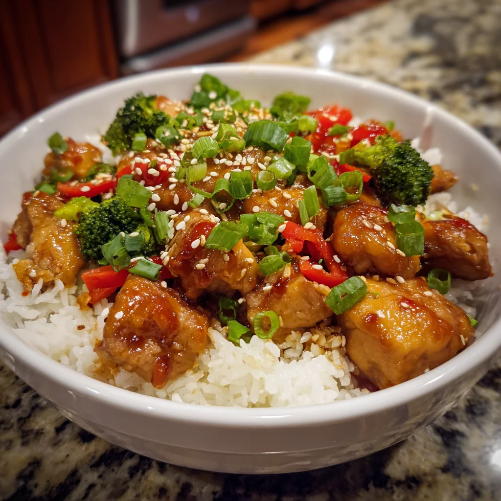Sweet Chili Chicken and Rice Bowls – Sticky, Savory & So Satisfying!