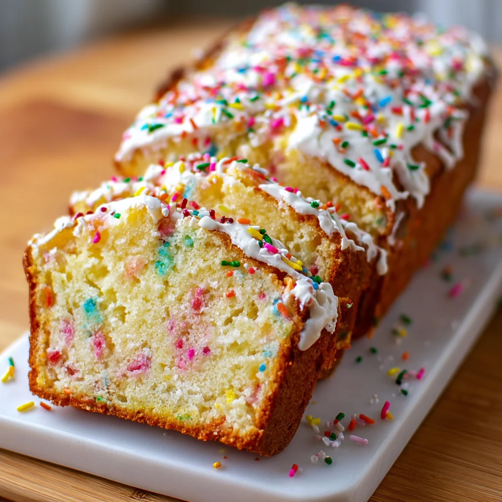 Funfetti Ice Cream Bread | Colorful, Sweet & Just 2 Ingredients!
