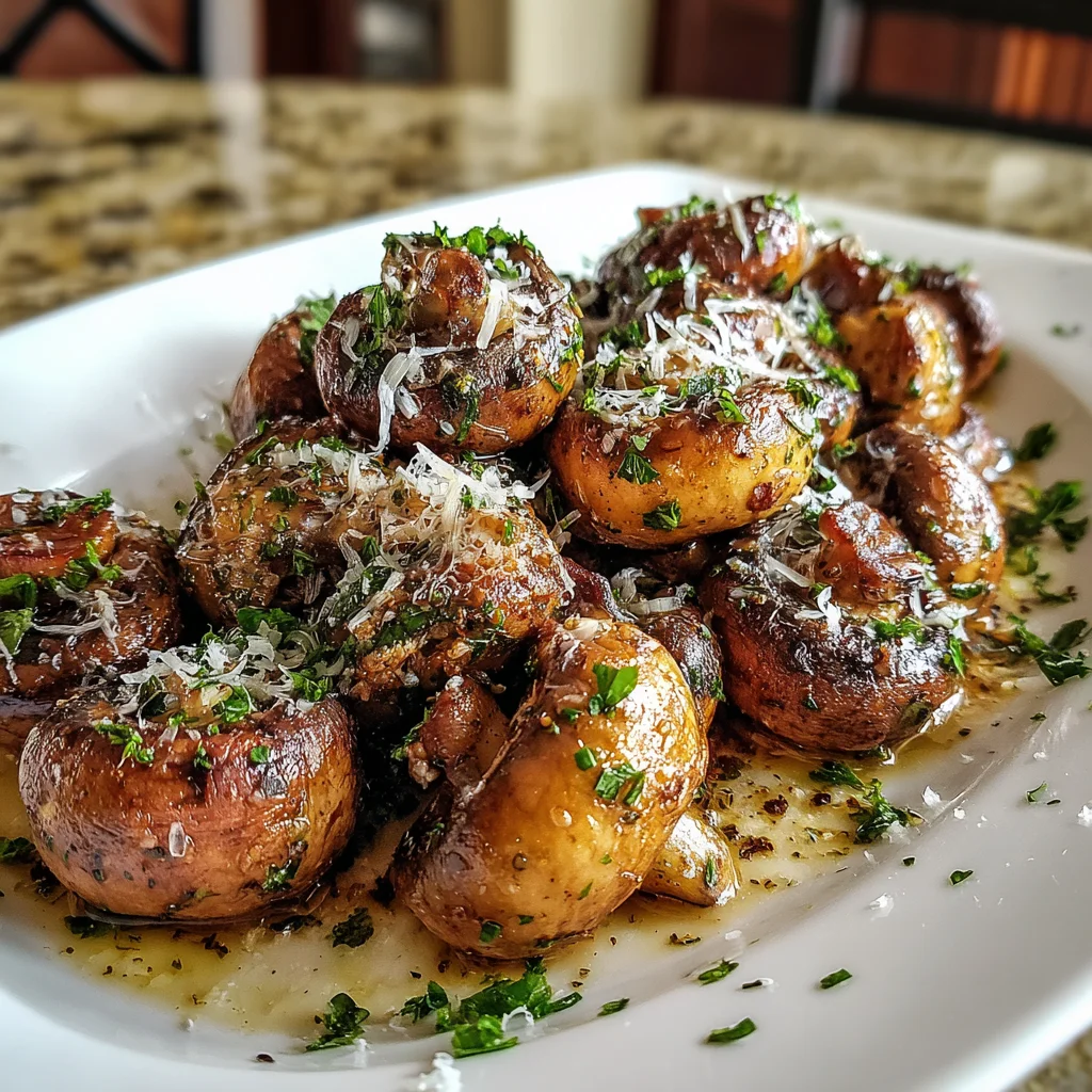 Garlic Parmesan Sautéed Mushrooms