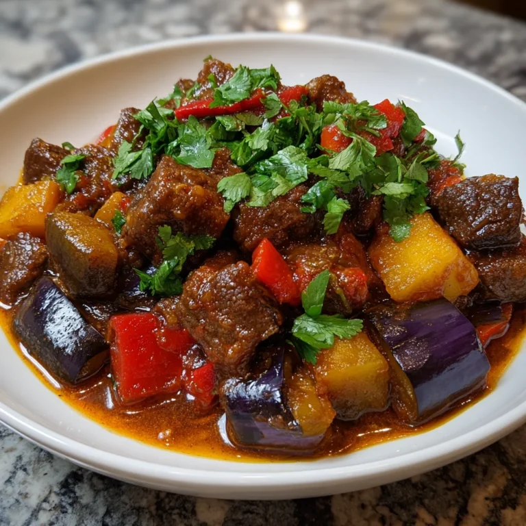 Spicy Beef Eggplant Stew – Hearty, Flavor-Packed & Soul‑Warming!