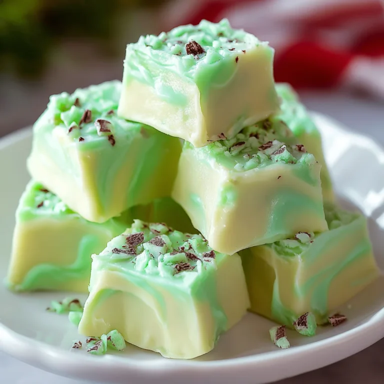 White Chocolate Mint Fudge – Creamy, Cool & Festive!