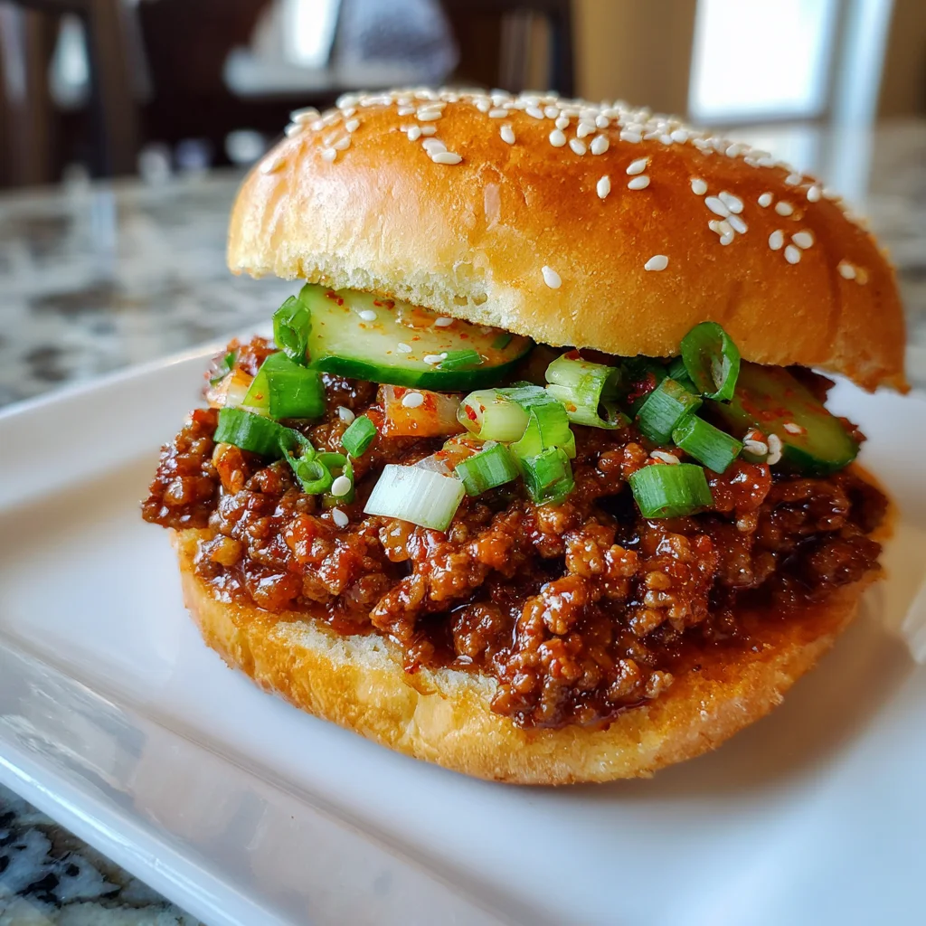 Korean Sloppy Joes – Sweet, Spicy & Totally Addictive!