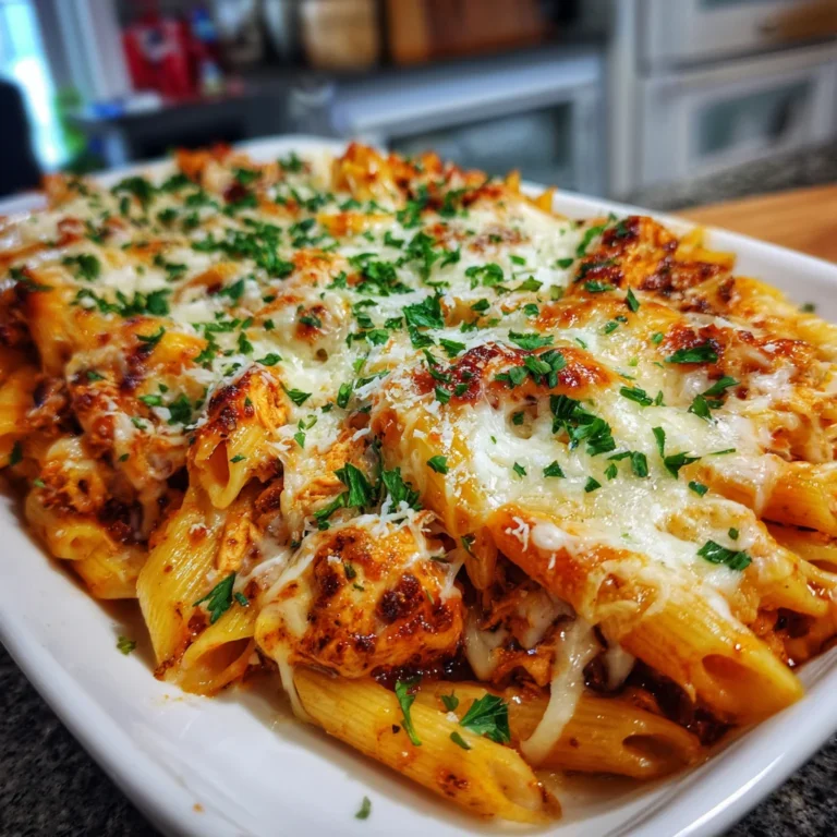 Chicken Penne Pasta Bake | Cheesy, Hearty & Family-Friendly Comfort Food!
