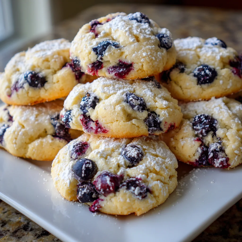 Blueberry Lemon Cookies – Soft, Zesty & Bursting with Fresh Flavor!