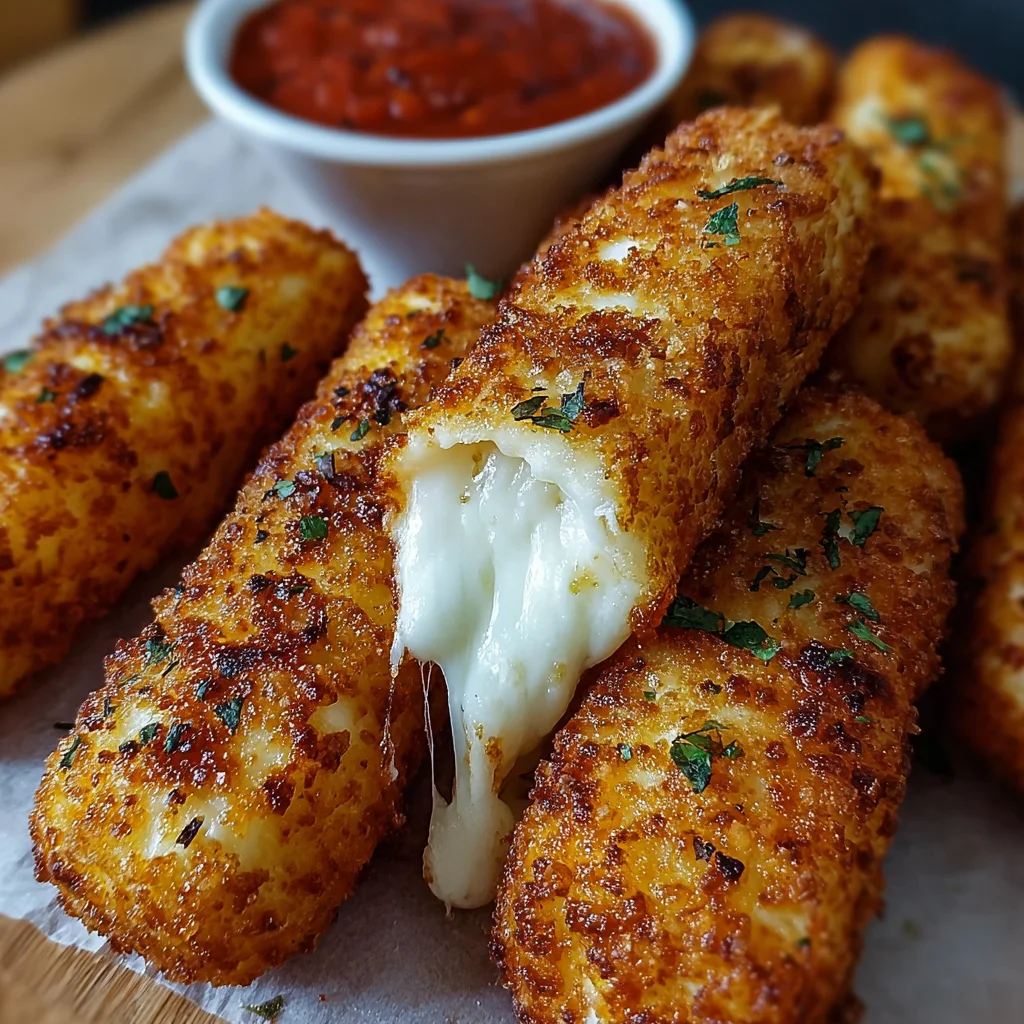 Crispy Homemade Mozzarella Sticks | Golden, Gooey & Better Than Takeout!