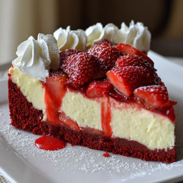 Red Velvet Strawberry Cheesecake – Rich, Creamy & Absolutely Gorgeous!