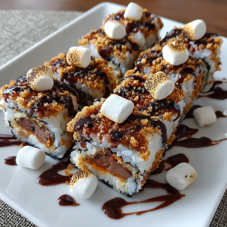 S’mores Sushi – No-Bake Dessert Rolls Bursting with Campfire Flavor!