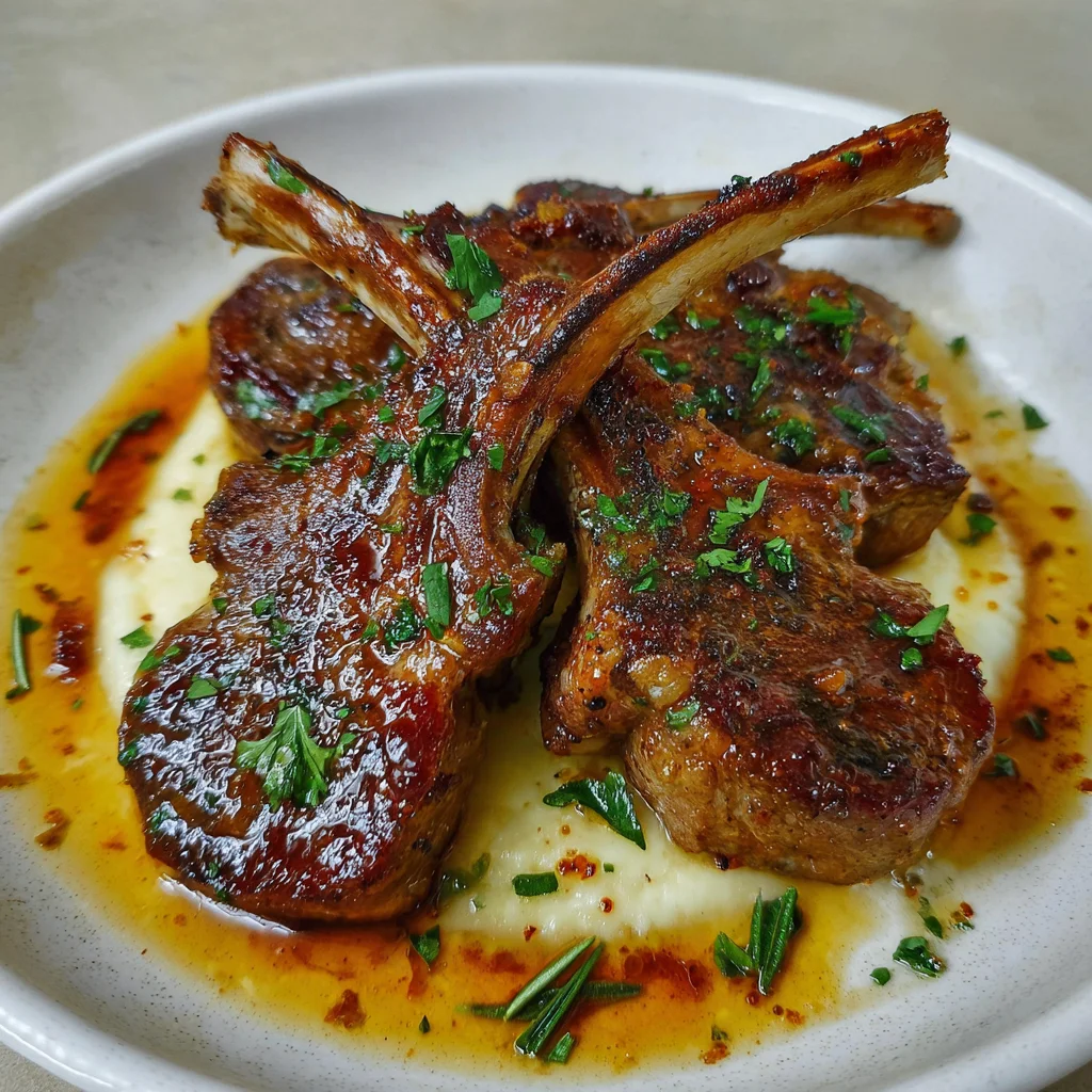 Honey Garlic Butter Lamb Cutlets | Tender, Juicy & Packed with Flavor!