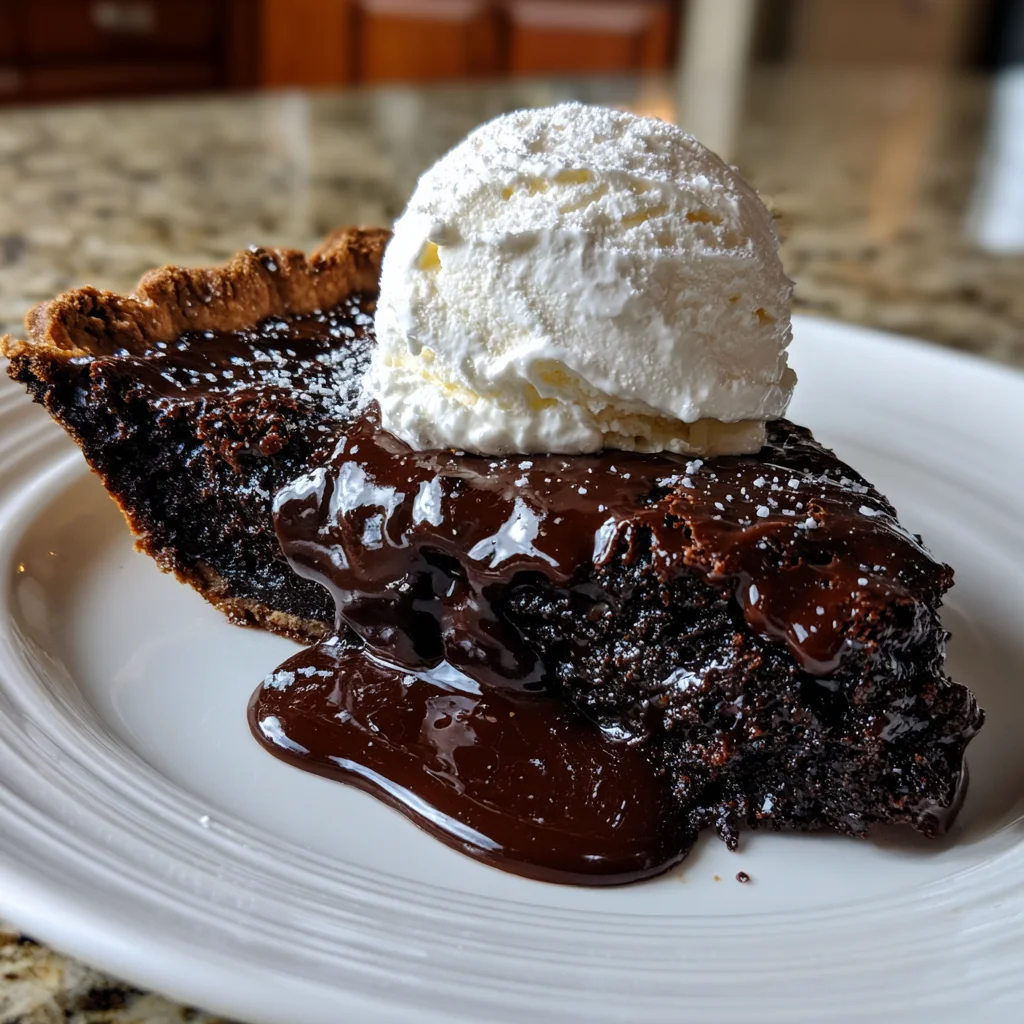 Hot Fudge Pie | Gooey, Chocolatey & Irresistibly Decadent!