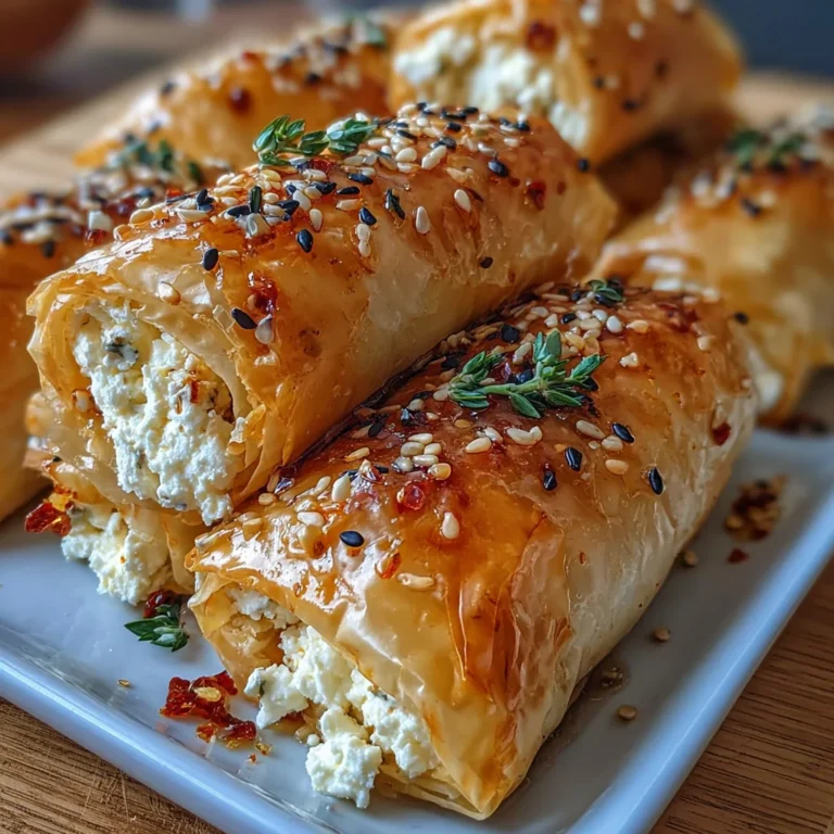 Oven Baked Feta Rolls with Chili Honey | Crispy, Creamy & Sweet-Heat Goodness!