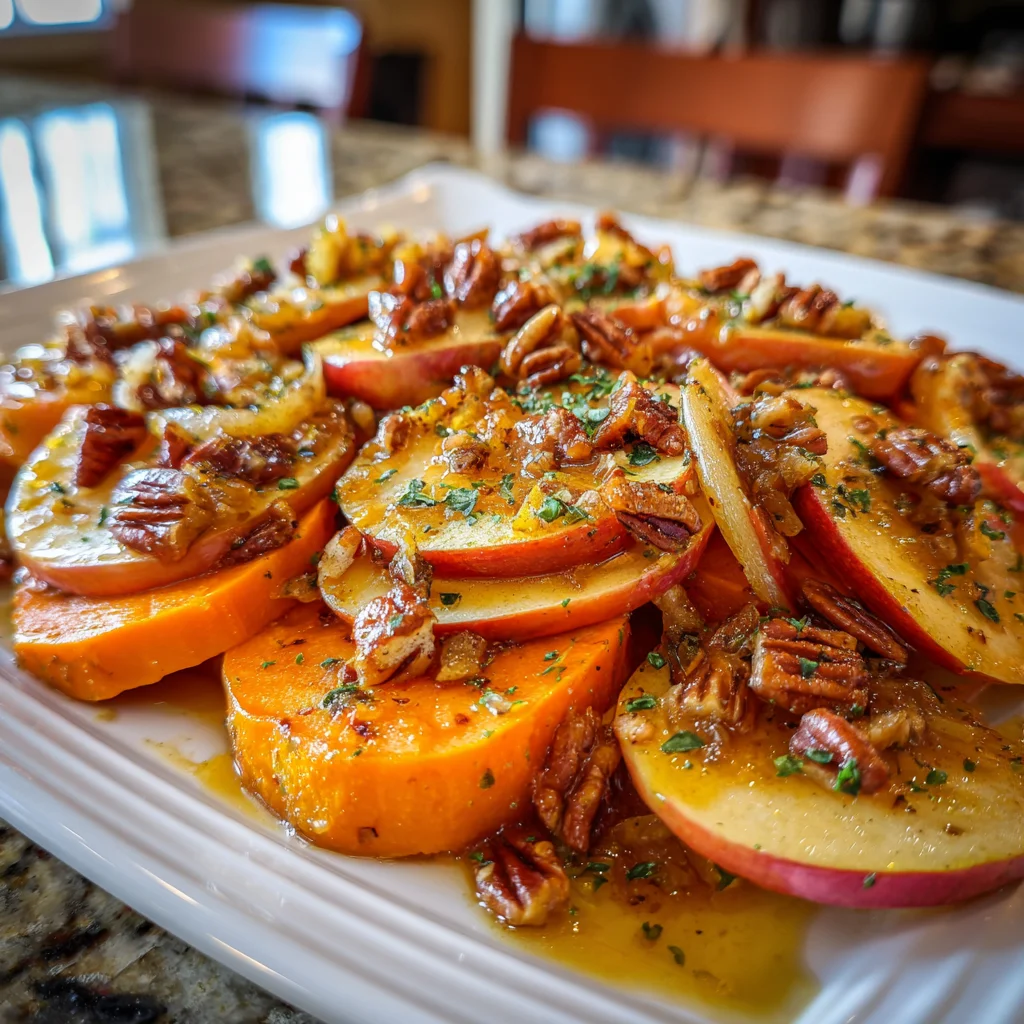 Honey Glazed Sweet Potato & Apple Casserole Recipe You'll Love