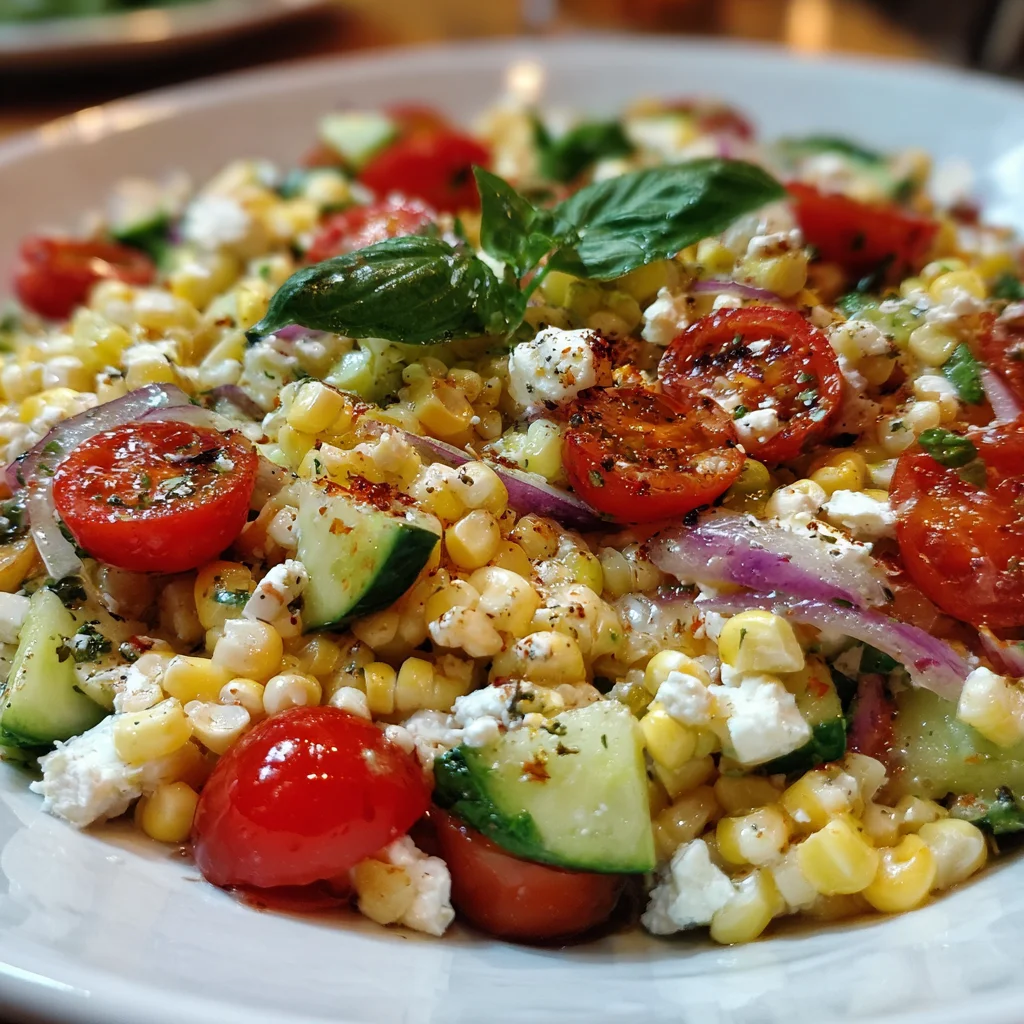 Summer Corn & Feta Salad – Bright, Crunchy & Simply Irresistible!