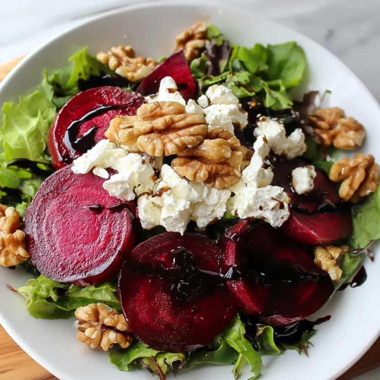 Beet & Goat Cheese Salad – Earthy, Creamy & Unforgettable!