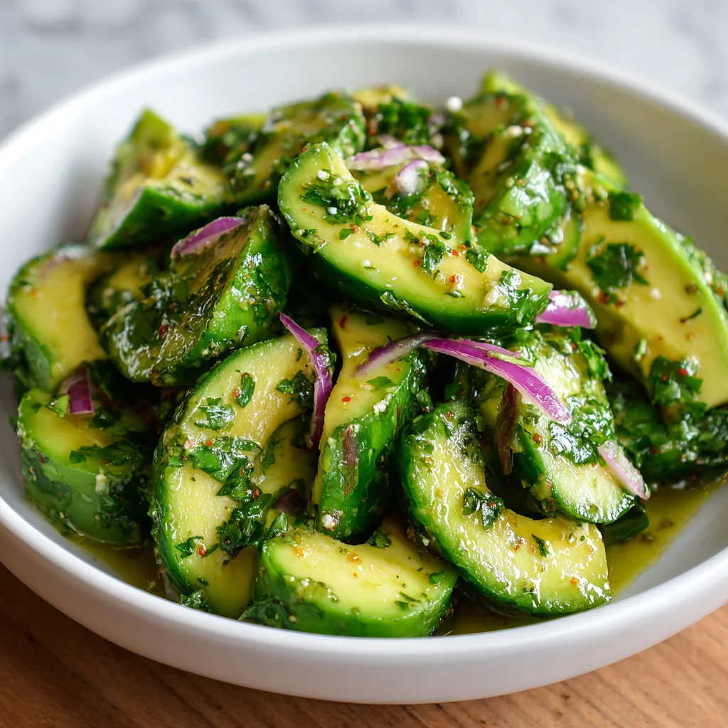 Cucumber Avocado Salad – Fresh, Creamy & Perfect for Summer!