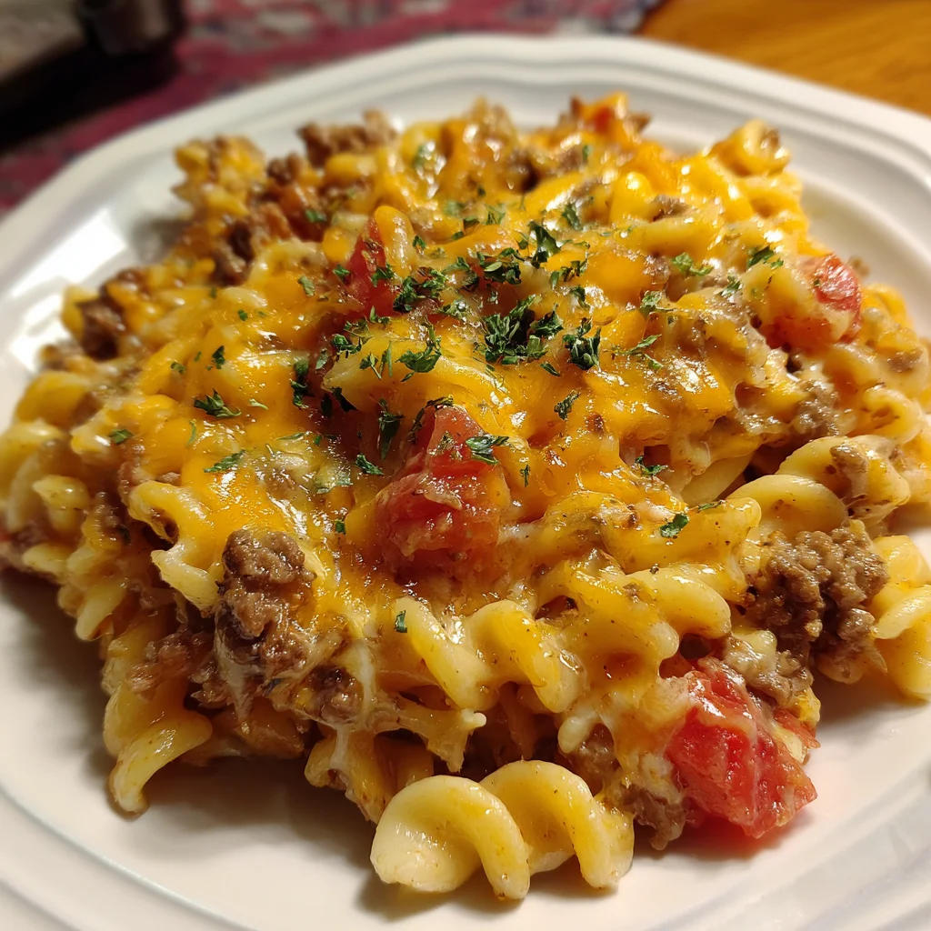 Cheesy Hamburger Casserole Taste – Comfort in Every Bite!