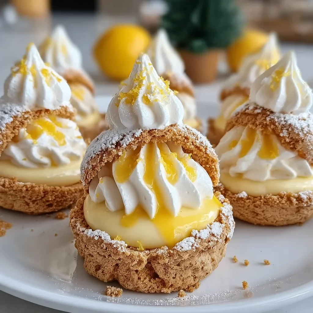 Light Choux Pastries Filled with Lemon Cream | Airy, Zesty & Irresistibly Elegant!