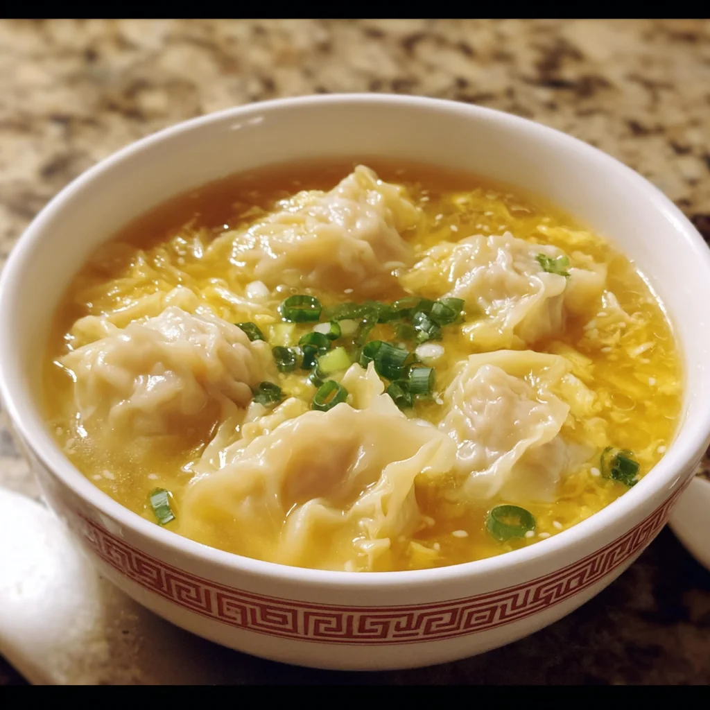 Wonton Egg Drop Soup Recipe