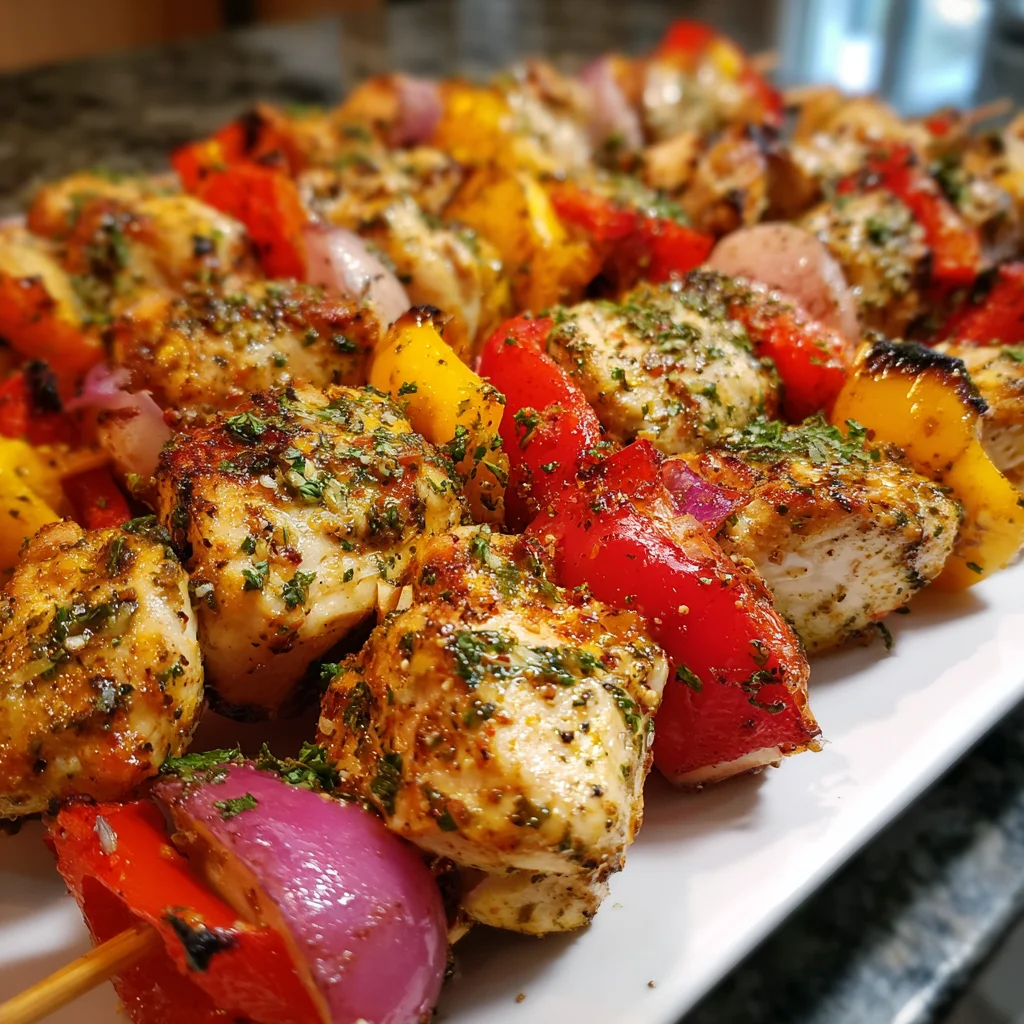 Mediterranean Chicken Skewers | Herby, Juicy & Grill-Ready Goodness!