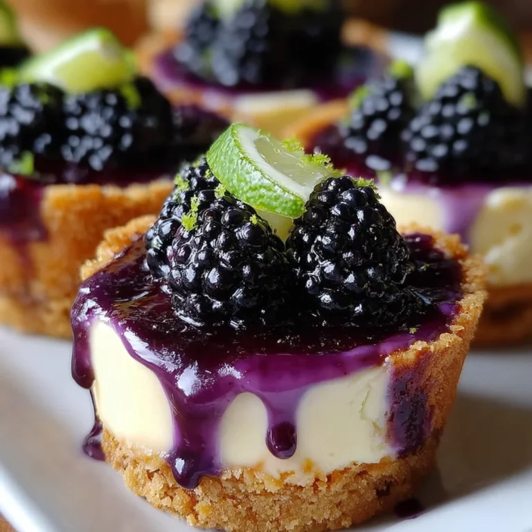 Blackberry Lime Cheesecake Cupcakes