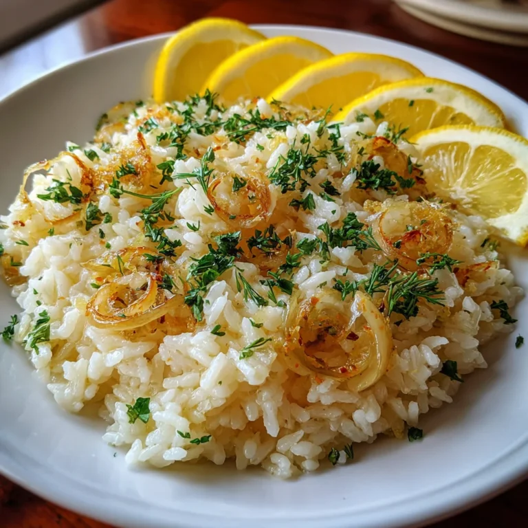 Easy Greek Lemon Rice – Light, Zesty & Perfect Every Time!