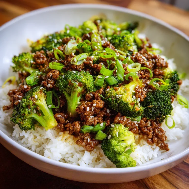 Ground Beef and Broccoli Rice Bowl – Easy, Savory & Ready in 30 Minutes!