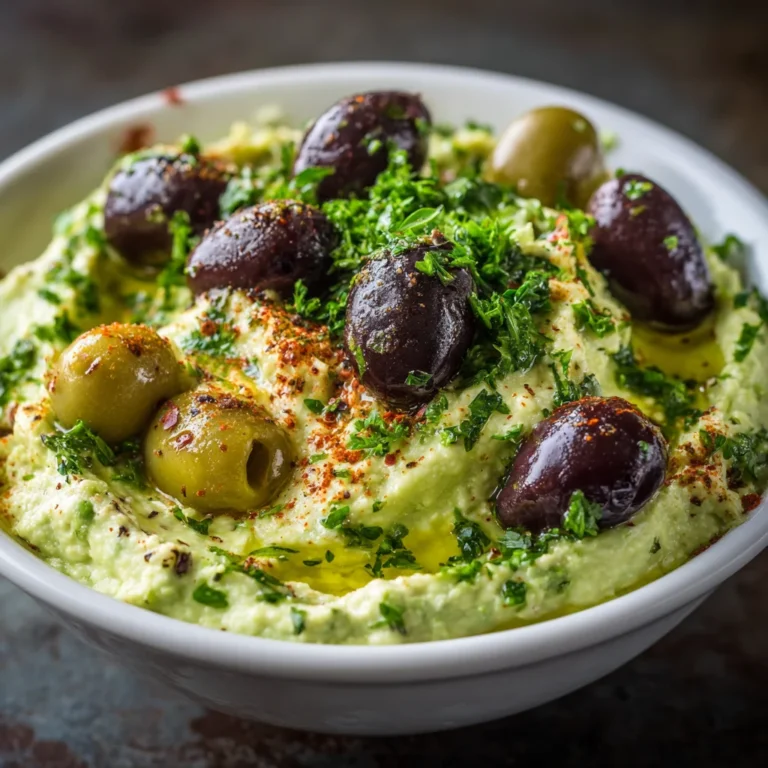 Green Olive Dip | Tangy, Creamy & Packed with Bold Mediterranean Flavor!