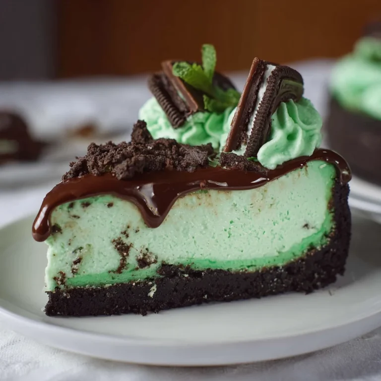 Mint Chocolate Cheesecake – Lush, Refreshing & Irresistibly Decadent!