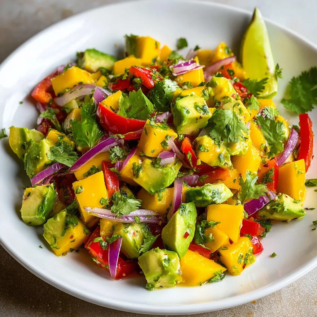 Avocado & Mango Salad – Bright, Creamy & Bursting with Summer Flavor!
