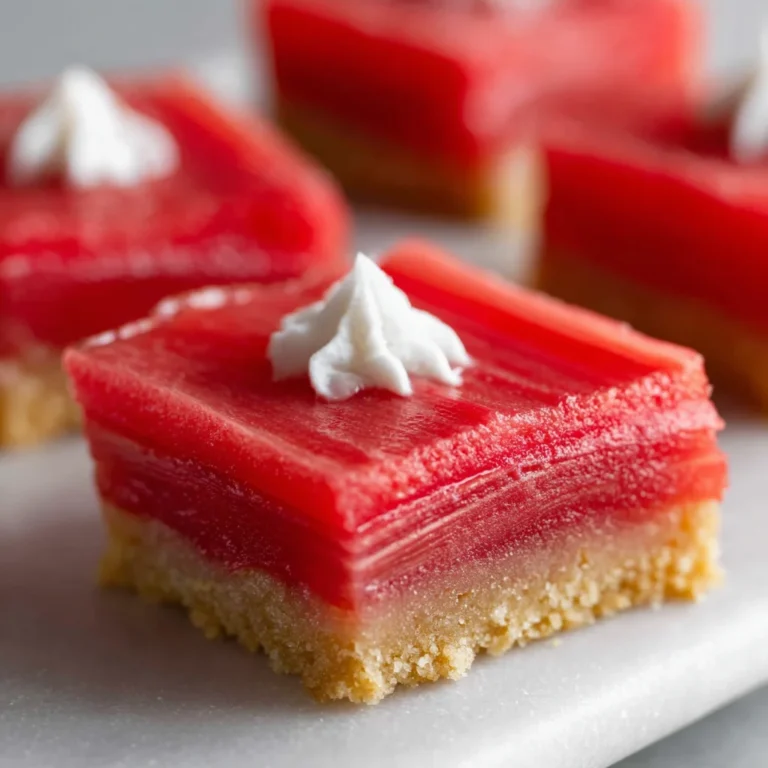 Rhubarb Bars | Tart, Sweet & Perfectly Buttery!