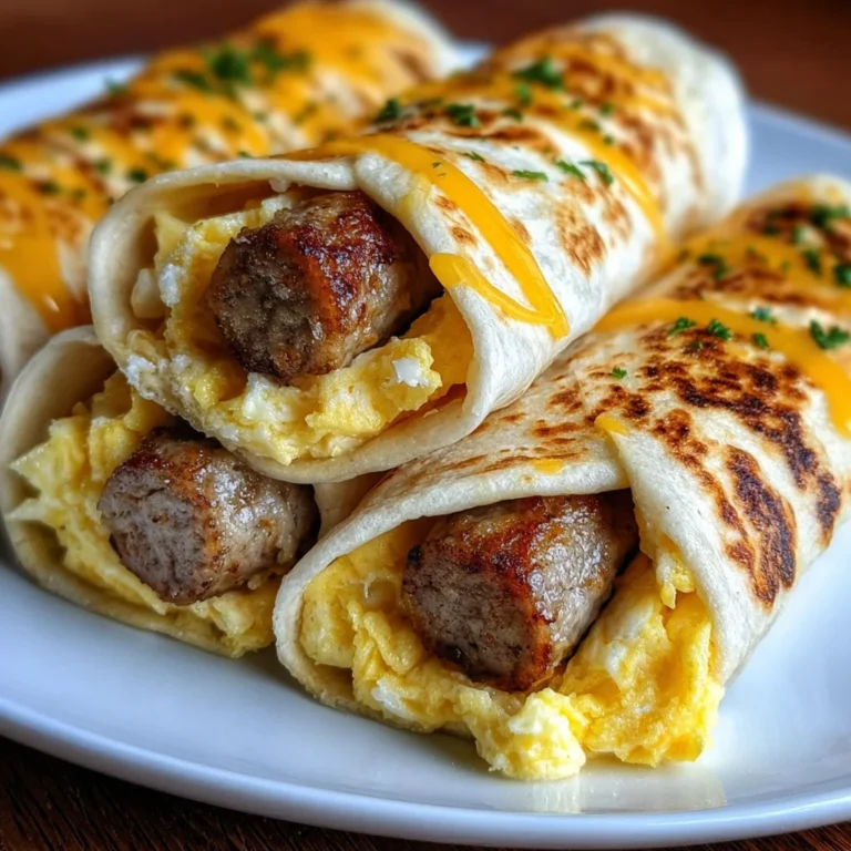 Sausage Egg and Cheese Breakfast Roll-Ups – Easy, Hearty & Grab-and-Go Ready!