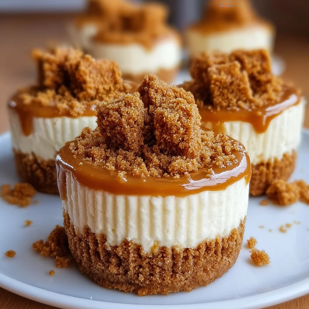 Mini Biscoff Cheesecakes – No-Bake, Spiced & Irresistibly Creamy