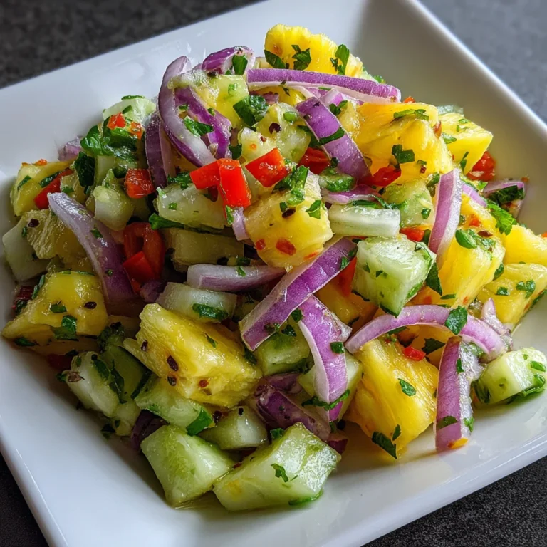 Pineapple Cucumber Salad | Refreshing, Sweet & Perfect for Summer!
