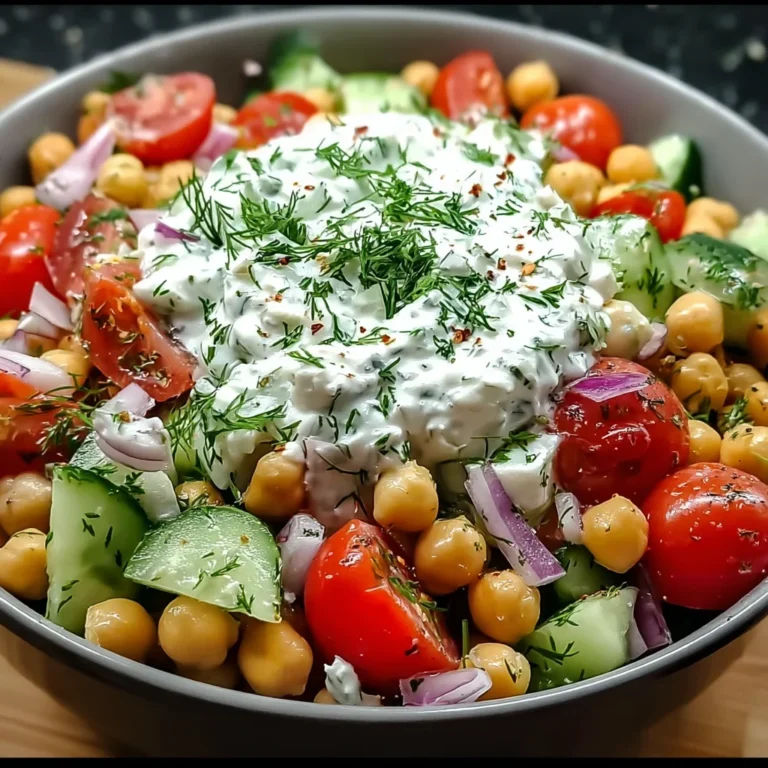 Tzatziki Chickpea Salad – Creamy, Fresh & Protein-Packed!